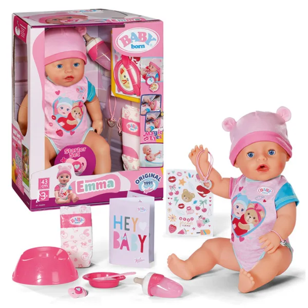 Baby Born: Emma interaktivna punčka s priborom 43 cm - Zapf Creation slika 5