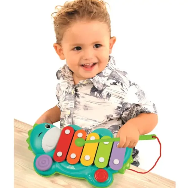 Baby pisani ksilofon s podobo dinozavra - Clementoni slika 2