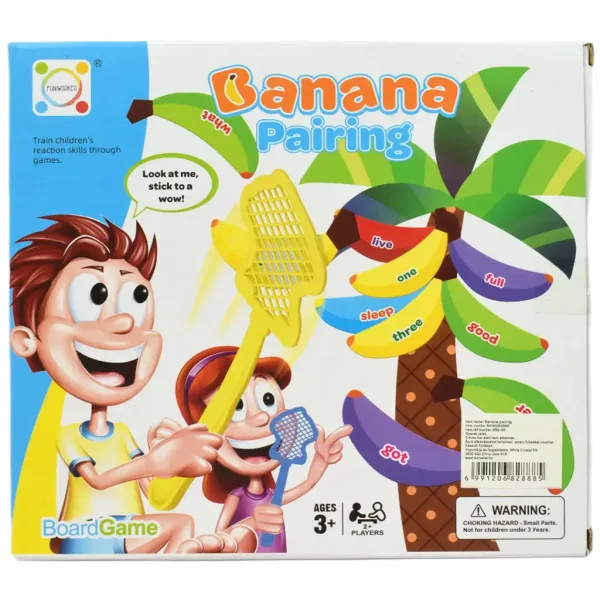 Banana Pairing: Angleški besedni zaklad Razvojna igrača z bananami s priseski slika 5