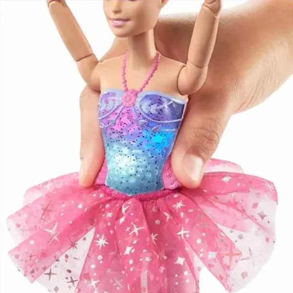 Barbie®: Bleščeča mavrična balerina s svetlimi lasmi in lučjo - Mattel slika 4