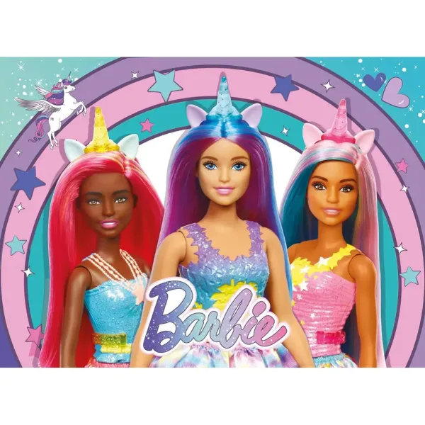 Barbie čarobni samorog, 48-delni puzzle, 35x25 cm – Lisciani slika 2