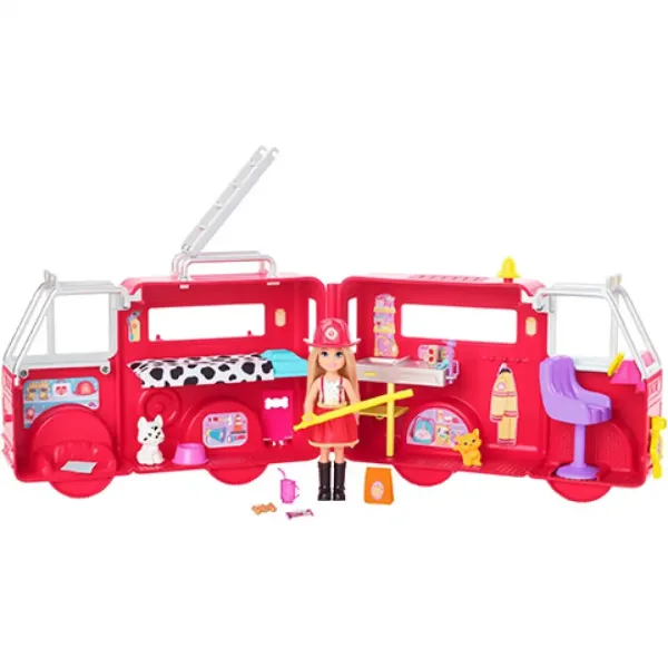 Barbie: Chelsea igralni set z gasilskim avtomobilom - Mattel slika 4