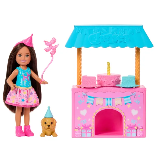 Barbie: Chelsea rojstnodnevna zabava z lutko in kužkom – Mattel slika 2