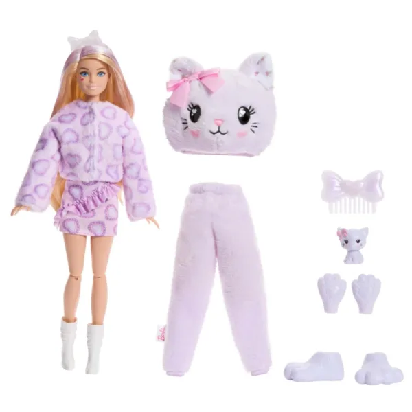 Barbie: Cutie Reveal presenečka punčka - Mačka - Mattel slika 2