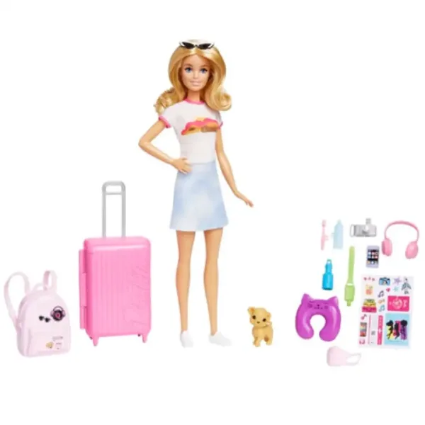 Barbie®: Dreamhouse Adventures Potujoča lutka Barbie z dodatki - Mattel slika 3