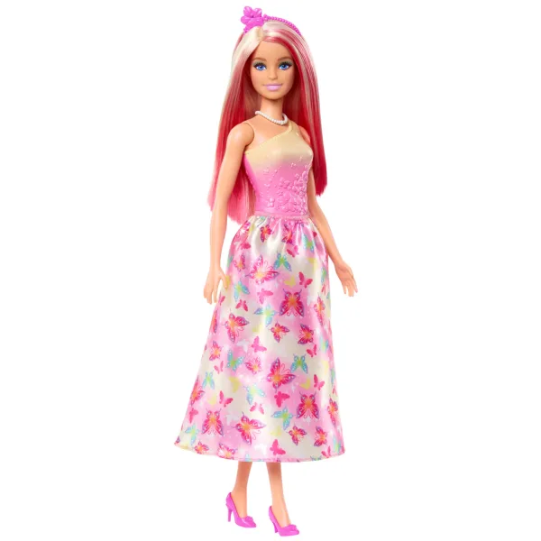 Barbie Dreamtopia: Princeska punčka v rožnati obleki z metuljčki - Mattel slika 3