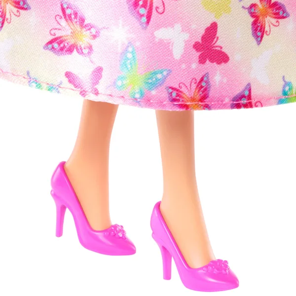 Barbie Dreamtopia: Princeska punčka v rožnati obleki z metuljčki - Mattel slika 5
