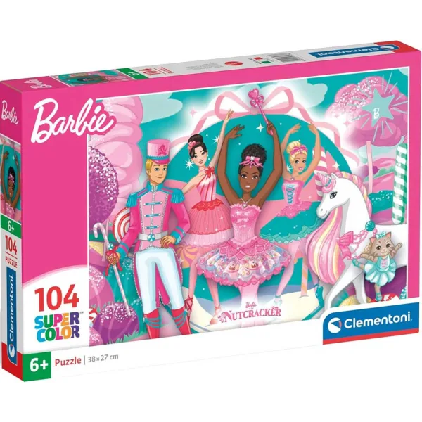 Barbie in Ognjeni plesalec Super Color puzzle 104 kosov - Clementoni slika 1