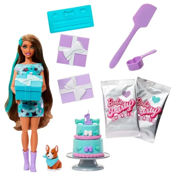 Barbie: Presenečenje zabavne punčke s psom Corgi - Mattel slika 2