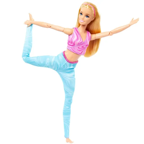 Barbie: Prilagodljiva joga punčka z blond lasmi - Mattel slika 3