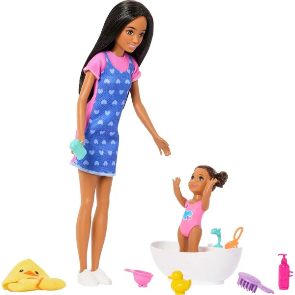 Barbie punčka v obleki s srčki - Mattel slika 4