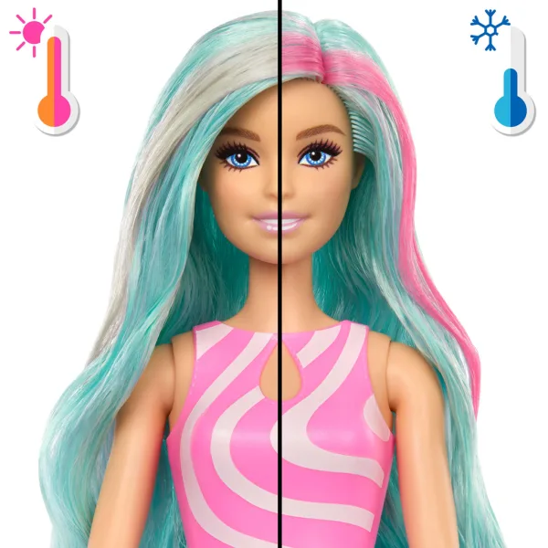 Barbie Reveal dišeča Shaker serija turkizna lasulja punčka z meduzo figurico - Mattel slika 3