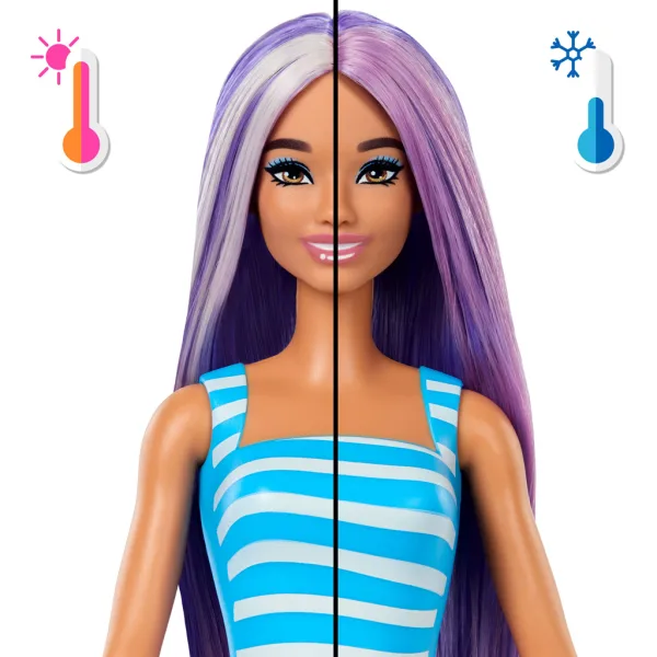 Barbie Reveal dišeči Shaker serija z dekle z vijoličnimi lasmi in morskim konjičkom - Mattel slika 4