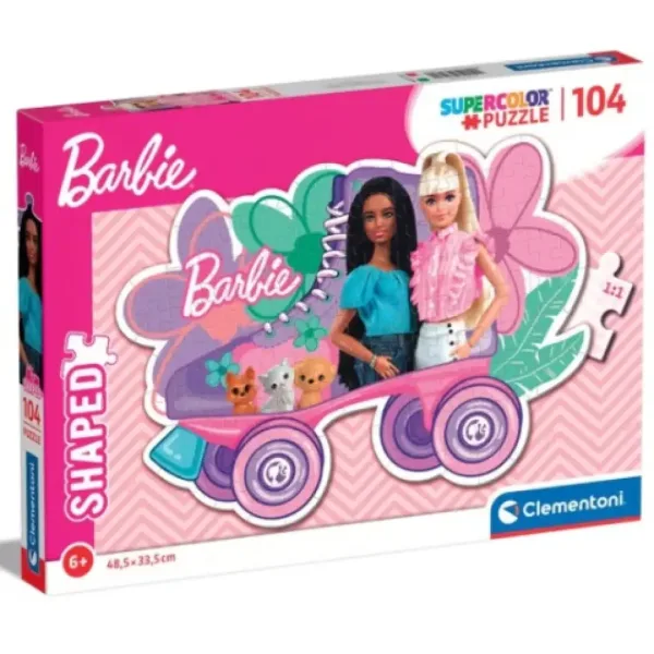 Barbie rolerji Supercolor 104-delni puzzle - Clementoni slika 1