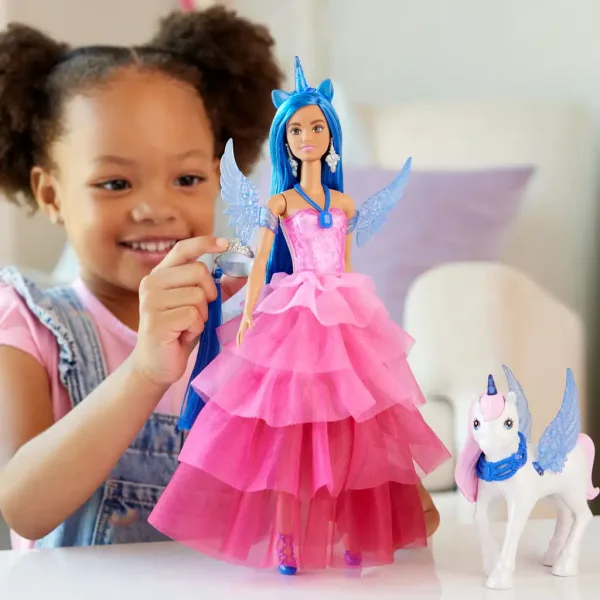 Barbie: Safirni pegaz princesa punčka s dodatki - Mattel slika 6
