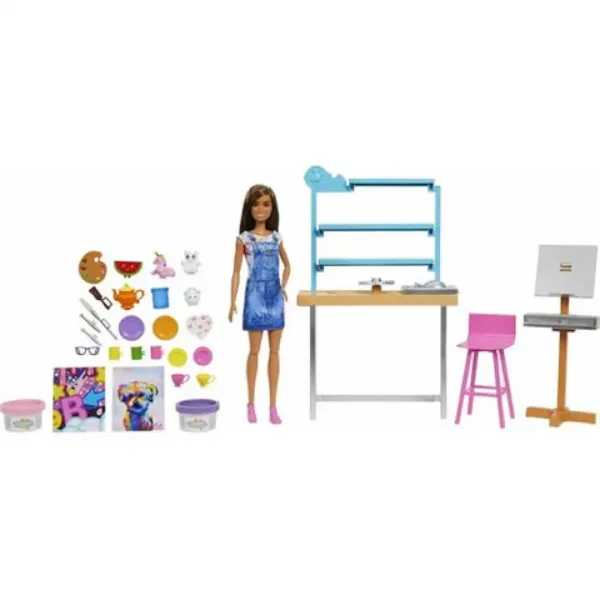 Barbie: Studio za napolnitev Igralni set z lutko - Mattel slika 2