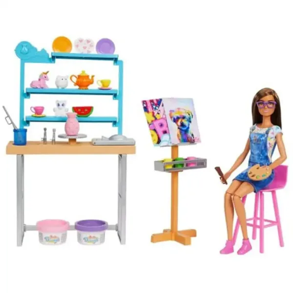 Barbie: Studio za napolnitev Igralni set z lutko - Mattel slika 3