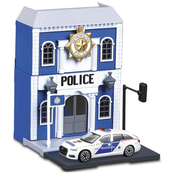 Bburago city - Audi A6 policijski avto in policijska postaja 1 /43 slika 3