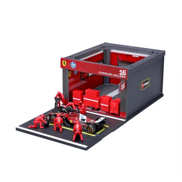 Bburago: F1 dirkalnik - Ferrari SF-25 Pit / Charles Leclerc 1/43 slika 2