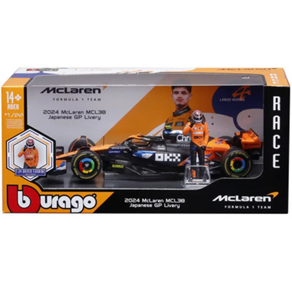 Bburago: F1 dirkalnik - Mclaren MCL39 Norris 1 /24 slika 2