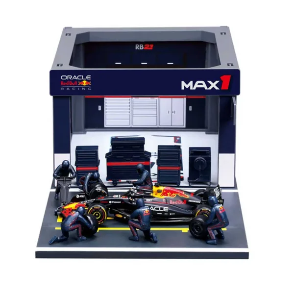 Bburago: F1 dirkalnik - Red Bull RB21 Pit / Max Verstappen 1/43 slika 2