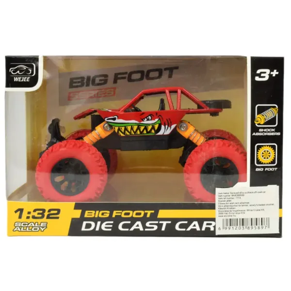 Big Foot Series: Offroad terenski avtomobil morski pes na vztrajnik v dveh različicah 13 cm slika 10