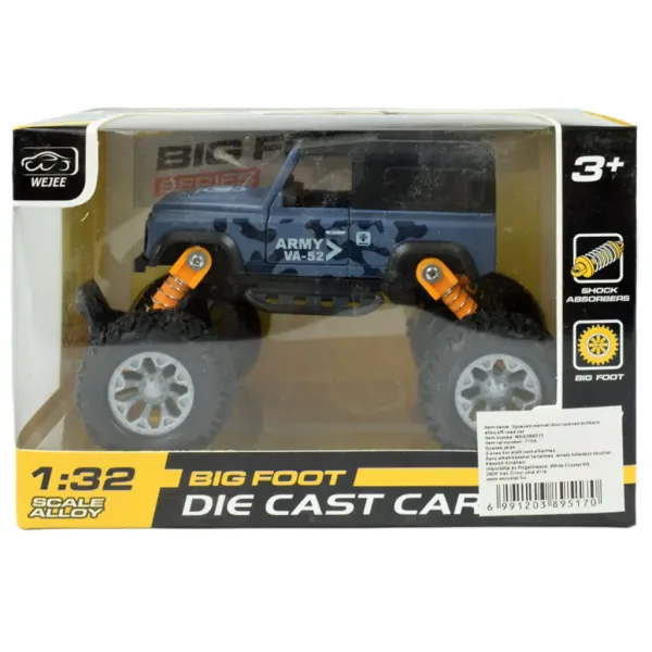 Big Foot Series: Offroad terenski avtomobil na vztrajnik z gumijastimi kolesi 13 cm slika 5