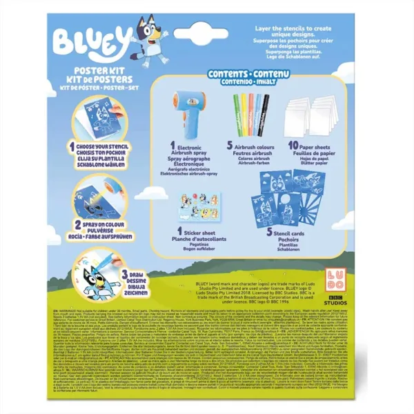 Bluey Airbrush Art poster ustvarjalni set slika 5