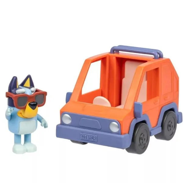 Bluey igrača set - Bluey in njegov 4x4 avto slika 2
