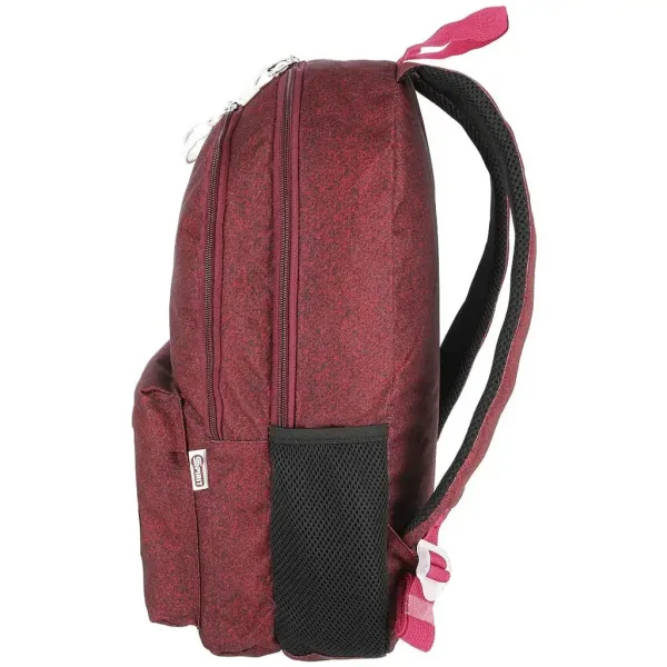 Bordo rdeča zaobljena šolska torba, nahrbtnik s tremi predelki Spirit: SHADE 43 x 29 x 21 cm slika 2