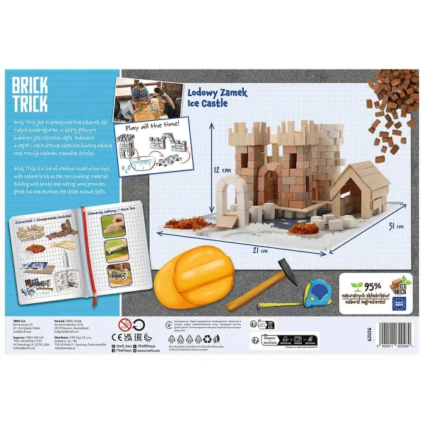 Brick Trick gradimo iz opeke: Ledena trdnjava 300 delni gradbeni set - Trefl slika 2