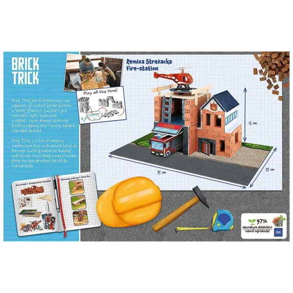Brick Trick iz opeke gradimo: Gasilska služba 190 delni gradbeni set - Trefl slika 2