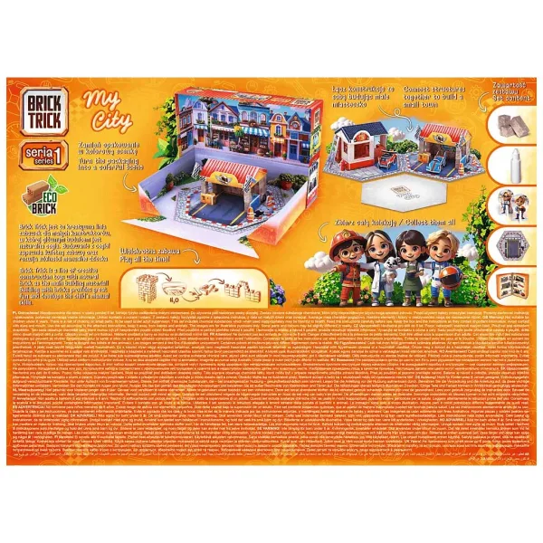 Brick Trick iz opeke gradimo: My City Pit Stop 50 delni gradbeni set - Trefl slika 3
