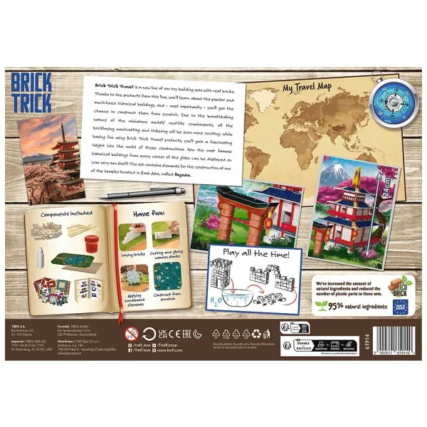 Brick Trick iz opeke gradimo: Pagoda 160 delni gradbeni set - Trefl slika 2