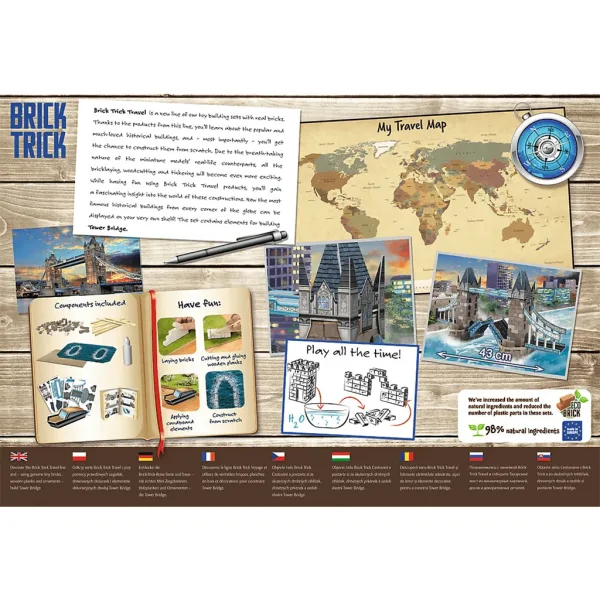 Brick Trick iz opeke gradimo: Tower Bridge 290 delni gradbeni set - Trefl slika 4