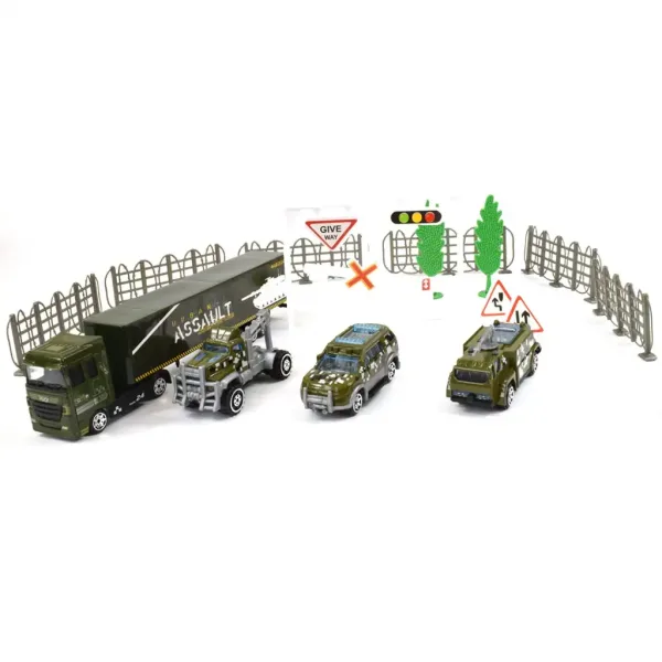 Chariot Die-Cast: Set kovinskih vojaških vozil z dodatki v dveh različicah slika 2
