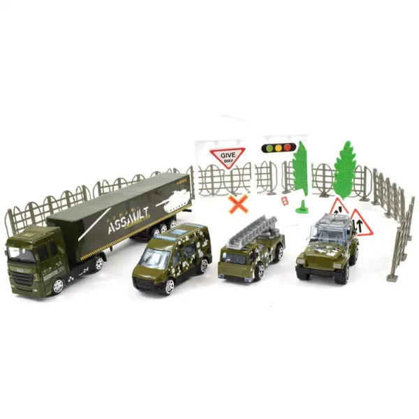 Chariot Die-Cast: Set kovinskih vojaških vozil z dodatki v dveh različicah slika 3
