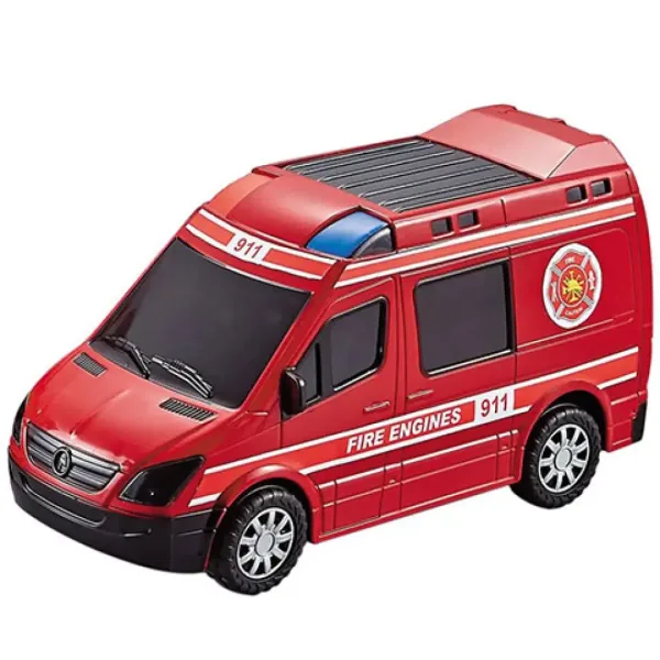 City Rescue gasilski minibus s svetlobnimi in zvočnimi efekti slika 2