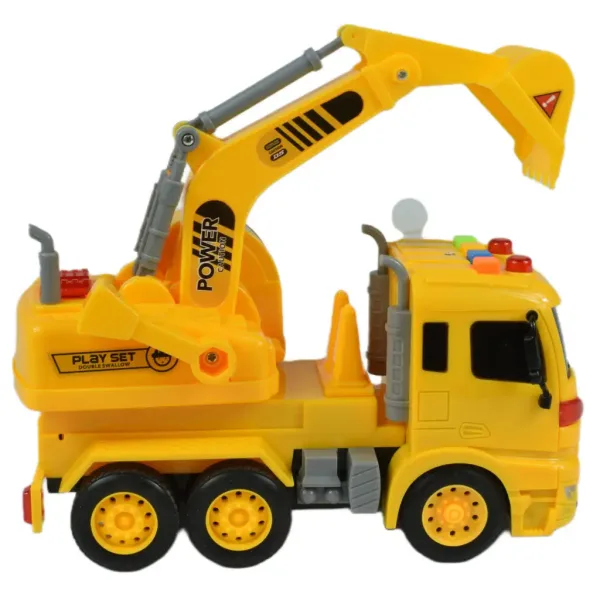 City Truck: Bager tovornjak s svetlobo in zvokom 20cm slika 3