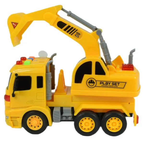 City Truck: Bager tovornjak s svetlobo in zvokom 20cm slika 5