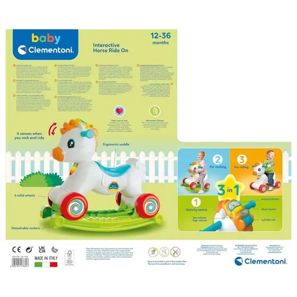 Clementoni Baby: 3 v 1 interaktivni gugalnica poni slika 4