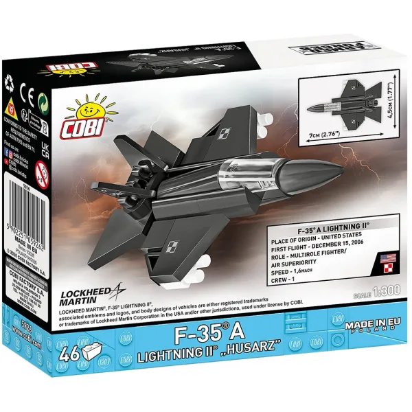 COBI: Oborožene sile F-35A Lightning II "Husar" gradbena igrača (5926) slika 4