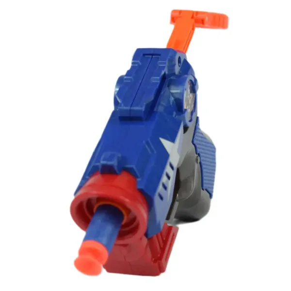 Cool Soft Bullet Gun: Manjše orožje za spužvaste naboje z naboji v modri barvi 14 cm slika 3