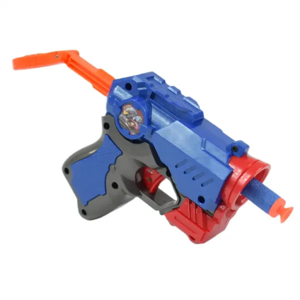 Cool Soft Bullet Gun: Manjše orožje za spužvaste naboje z naboji v modri barvi 14 cm slika 4