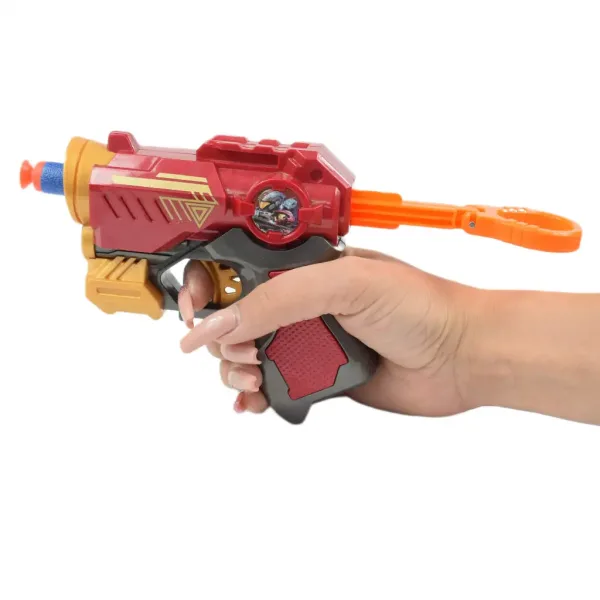 Cool Soft Bullet Gun: Manjše orožje za spužvaste naboje z naboji v rdeči barvi 14 cm slika 5