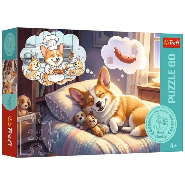 Corgijeva sanjska dežela 60-delni puzzle - Trefl slika 1