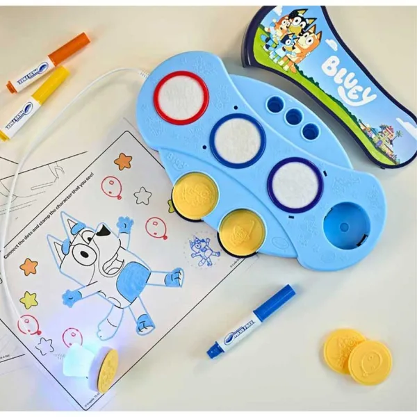 Crayola: Color Wonder Bluey Svetleča čarobna žiga komplet slika 2