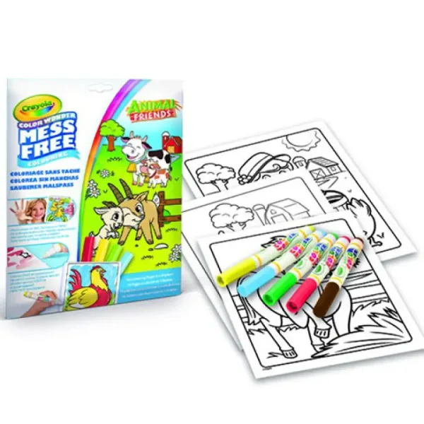 Crayola: Color Wonder Živali na kmetiji brezmadežno pobarvanka slika 2
