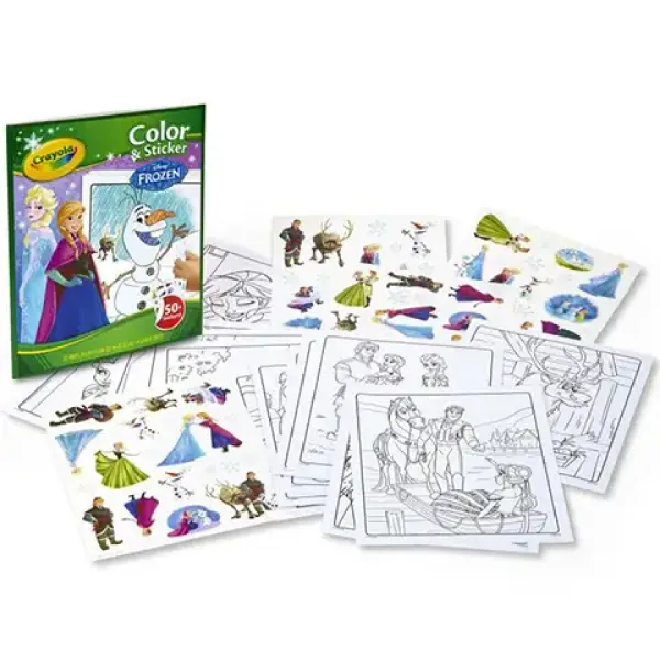 Crayola: Ledeno kraljestvo II Knjižica za barvanje, slikanje in lepljenje nalepk slika 2