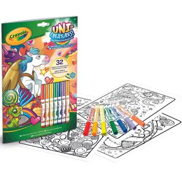 Crayola: živalski kotiček Color & Activity s 7 flomastri slika 1